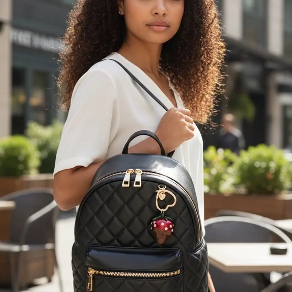 Betsey Johnson Red Strawberry Key Chain - Picture 7 of 16